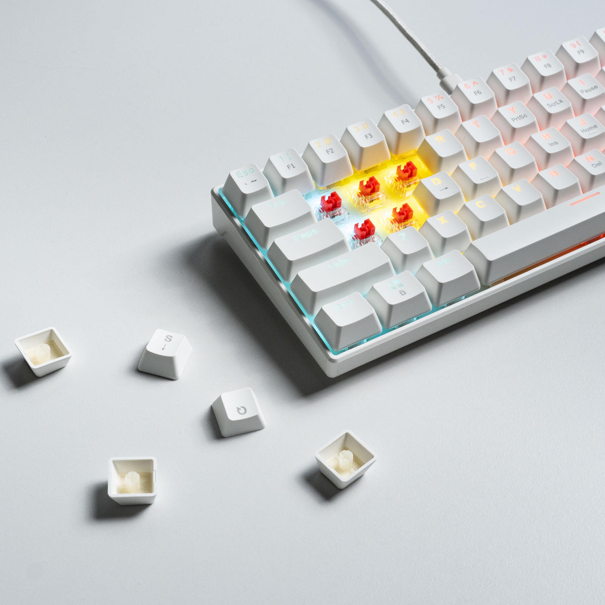 61-Key RGB Blue Switch Mechanical Gaming Keyboard PERSIAN store