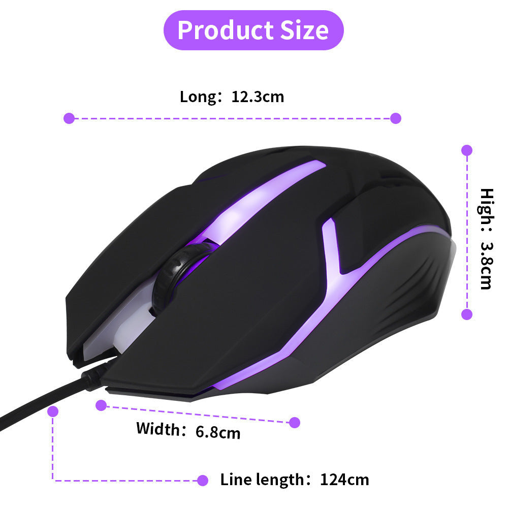 Ergonomic RGB Gaming Mouse – Wired USB Optical Mouse for PC, Laptop & Desktop PERSIAN