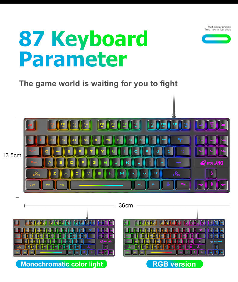 K16 87-Key RGB Wired Gaming Keyboard PERSIAN store