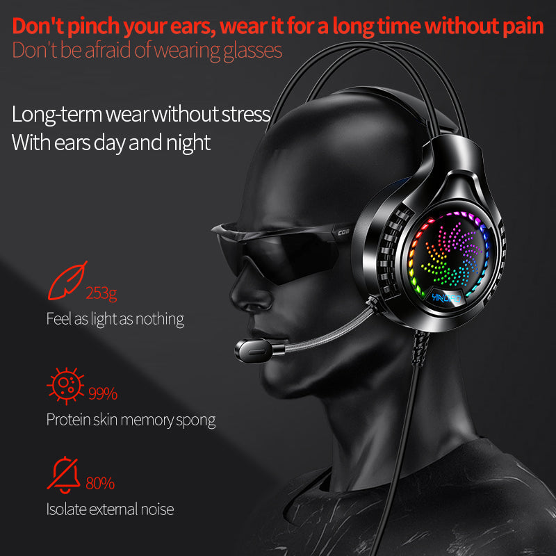 Q7 7.1 Channel USB Gaming Headset | Mic & LED Light PERSIAN