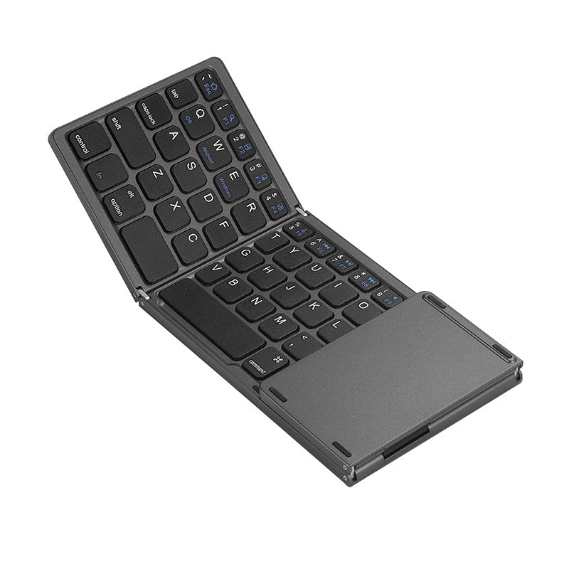 3-in-1 Foldable Mechanical Keyboard with Touchpad – Slim Wireless Mini Keyboard for Laptop PERSIAN