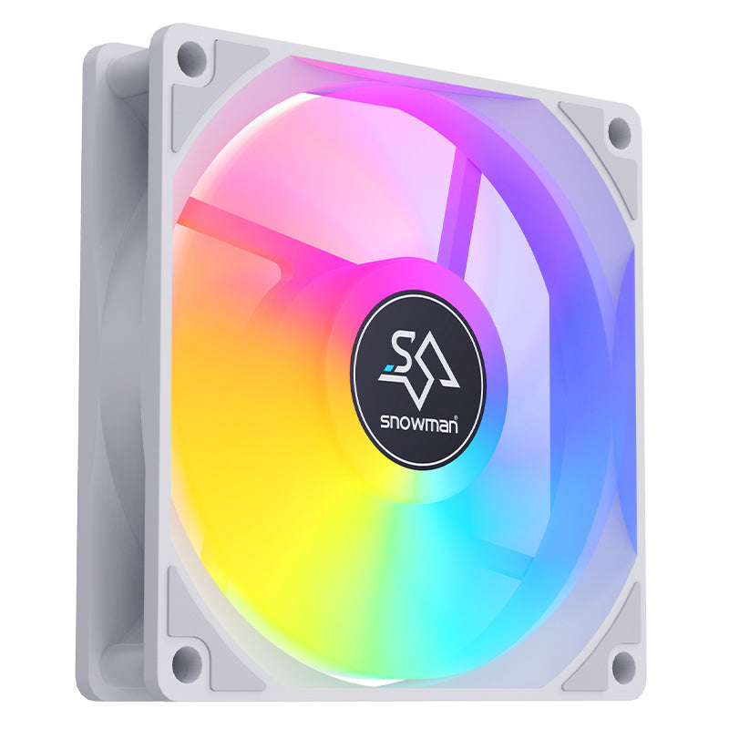SNOWMAN 120mm RGB PC Case Fan – Silent Cooling, High Airflow & Rainbow LED PERSIAN
