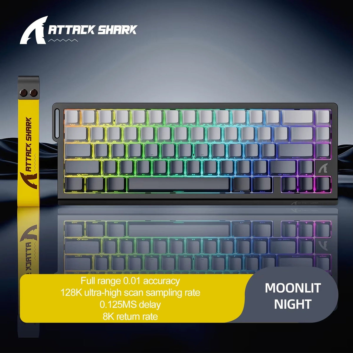 ATTACK SHARK X68 HE Gaming Mechanical Keyboard – 68 Keys, RGB Lighting & 8KHz Wired Performance PERSIAN