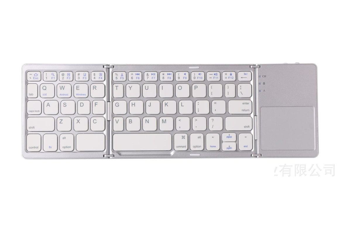 3-in-1 Foldable Mechanical Keyboard with Touchpad – Slim Wireless Mini Keyboard for Laptop PERSIAN